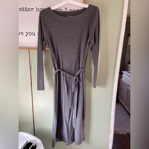Time and Tru Charcoal Long-Sleeve Dress